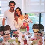 Bolo Brigadeiro Gigante para mesversário da filha de Paloma Tocci da Band feito por Cake Studio ( www.cakestudio.com.br )