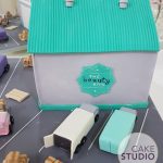 Bolo Maquete The beauty Box - Lateral do prédio