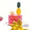 Bolo de flamingo para mesversário da filha de Paloma Tocci, da Band. Feito por Cake Studio ( contato@cakestudio.com.br | Whatsapp: (11) 96882-2623 )
