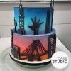 Bolo decorado em homenagem a São Paulo. Feito por Cake Studio ( contato@cakestudio.com.br | Whatsapp: (11) 96882-2623 )