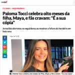 Matéria na Contigo com Bolo Carnaval para mesversário da filha da Paloma Tocci. Feito por Cake Studio ( contato@cakestudio.com.br | Whatsapp: (11) 96882-2623 )